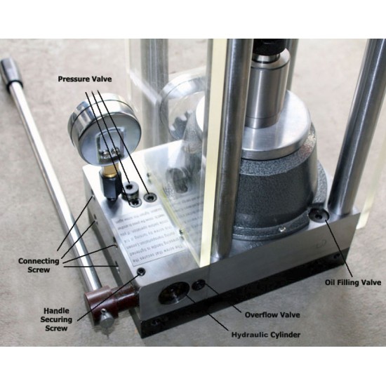 24-Ton Pellet Press with Hydraulic Pump & Safety Shield