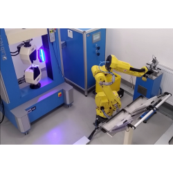 Automated robotic workstations for tensile, compression tests