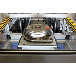 Testing PKW flywheel – Semi-automatic mounting and test line