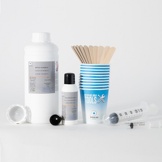 Pack resin 2S : 1kg resin + 30 CC catalyst
